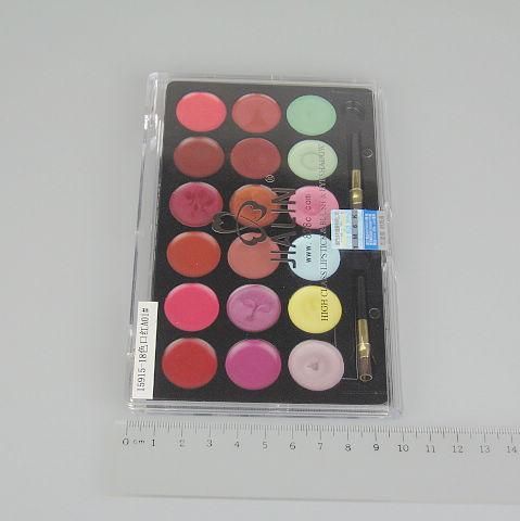 Мода профессиональный помада 18 цветов палитры блеск для губ Макияж 3 / пакет косметическая губная помада Люкс 15915-A01#