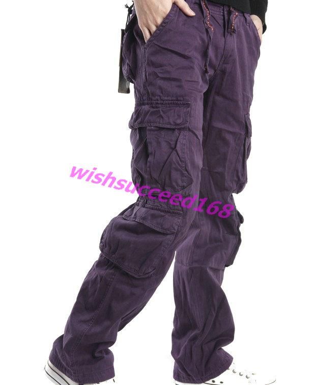 violet cargo pants
