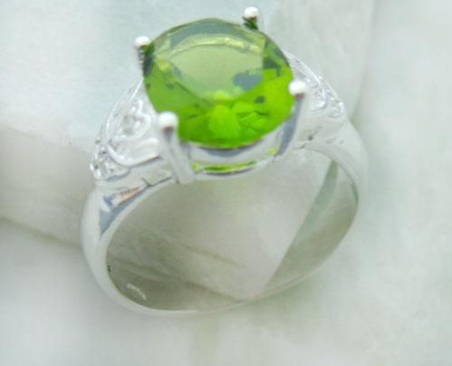 Jóias de pedras preciosas de luxo 925 anéis de prata ametista anéis redondos tamanho 8 gemas