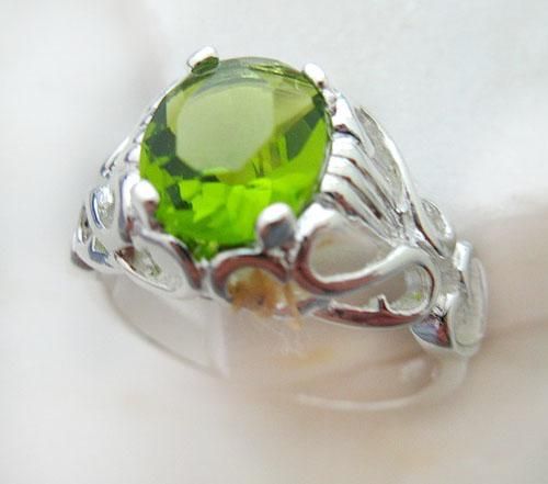 Luxury gemstone jewelry 925 Silver Amethyst Rings Round rings Size 8 Gems