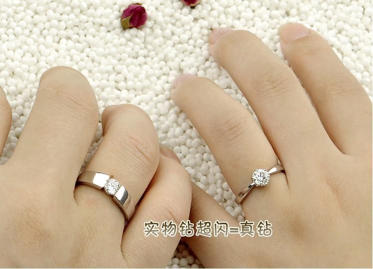 2014 женское кольцо 925 стерлингового серебра кольцо бриллиантовое кольцо пару кольца обручальные кольца рождественские подарки N2
