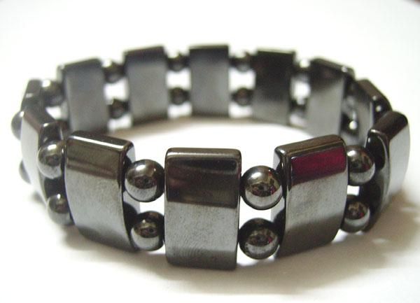 10st / Lot Svart Magnetiska hälsosamma armband Bangle Beaded Strands för DIY Craft Fashion Smycken Gift 8Inch M22