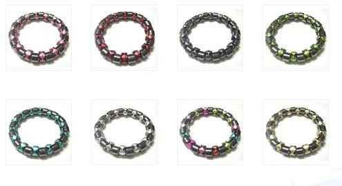 10st / lot mix färg magnetiska friska armband pärlstavar för DIY Craft mode smycken gåva 7.5 tum MG2