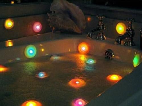 light led changing underwater floating lot bathtub spa disco pool ball 10pcs shipping sucker retail