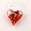 Scroll Heart Glitter Lampwork Hängsmycke Venetian Murano Glass Pendants Halsband och örhängen Sätter Billiga Kina Mode Smycken MUS003