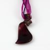 Flama glitter murano lampwork venedik cam kolye kolye ve küpe setleri Mus023 handcarft takı