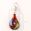 Leaf glitter lampwork pendant blown venetian murano glass pendants necklaces and earrings jewelry Mus017 Cheap fashion jewelry