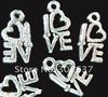 450 sztuk Tybetański Silver Heart Love Charms A299