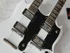 New Areed Double Neck 1275 White Electric Guitar 6 String i 12 String {Top Sprzedawca}