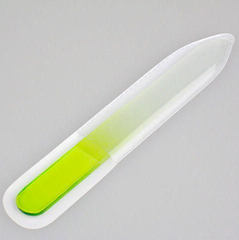 Ногтей буфер 12 см стекло зеленый 25 / упак. ногтей шлифовальный файл блок буфера тонкий пилочка для ногтей инструмент