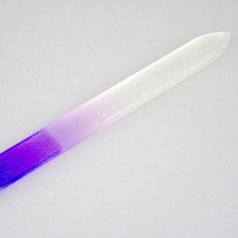 Nail Buffer 12cm Glass Purple 25 / pack Nail Art Lijado File Block Buffer Herramienta de uñas de archivo delgado