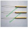 Инструменты для зачистки проводов из перьев для наращивания волос, Бамбуковая / Деревянная ручка, Инструменты для наращивания волос из микро колец