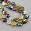 New Free Shipping A1185#White Gary Black Gold Green Purple Fresh Water Pearls Necklace 1pcs/lot