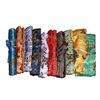 Fine Embroidery Flower Silk Jewelry Roll Bag Folding Portable Large Women Cosmetic Storage Bag Drawstrubg Makeup Travel Bag 10pcs/lot