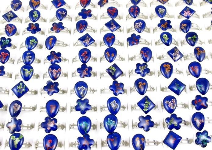 

100pcs Mixed Colour Changed Mood Rings Adjustable, Silver
