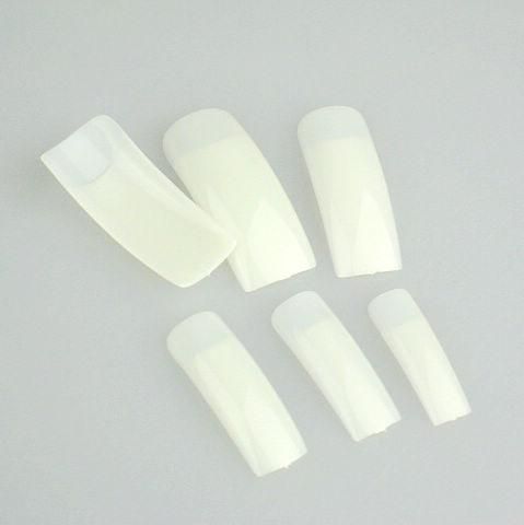 500 White Half Nail Art False Fake Nail Tips With Nail Glue 5 bags /bag