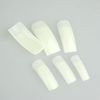 500 vit halv nagelkonst falska falska nageltips med spiklim 5 påsar (500pcs / påse)
