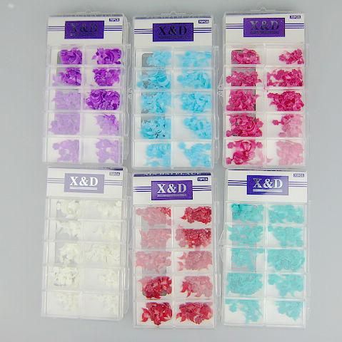 

70pcs 6 colors mixed batch French Side False Fake Nail Tips With Box Acrylic Nail Art 6boxes/lot, Multicolor