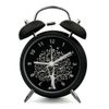 Stor 4-tums metall dämpad kreativ väckarklocka med nattljus dubbelklocka lat luminova väckarklocka