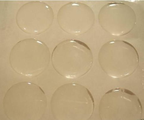 New Clear Epoxy Sticker Adhesive Circles Bottle Cap Stickers 1" XB1