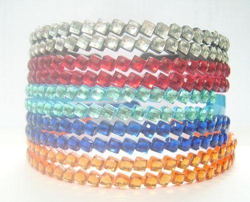 / Mix Colors 2 Fiw Crystal Hairband Fandbands fai da te artigianale moda gioielli regalo HJ15 Shipp gratuito