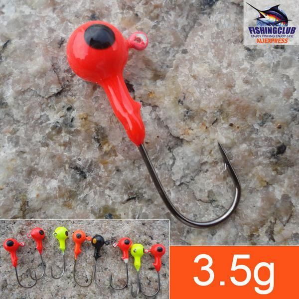 Fishing Hook ,100 Brand New Jig Hook With Red Round Head Fish Hooks