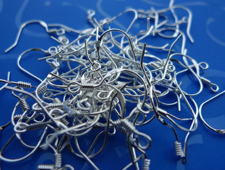 

925 Silver Polish Earring Finding French Ear Wire Hook STERLING SILVER French HOOKS 925 EarWires Ear