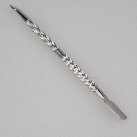Cuticule Pusher Metal Round professionnel en acier inoxydable cuillère senior / Nail Cleaner Manicure Pedicare TTS-07 123 mm