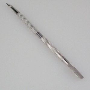 Cuticle Pusher Metal Rodada de aço Inoxidável profissional sênior Colher 10 pçs / lote Manicure Pedicare Pedicure TTS-07 123 unhas