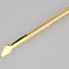Cuticle Pusher TTS-07 Guld Rostfritt stål Professionell Senior Spoon Nail Cleaner Manicure Pedicare