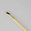 Cuticle Pusher TTS-07 Guld Rostfritt stål Professionell Senior Spoon Nail Cleaner Manicure Pedicare