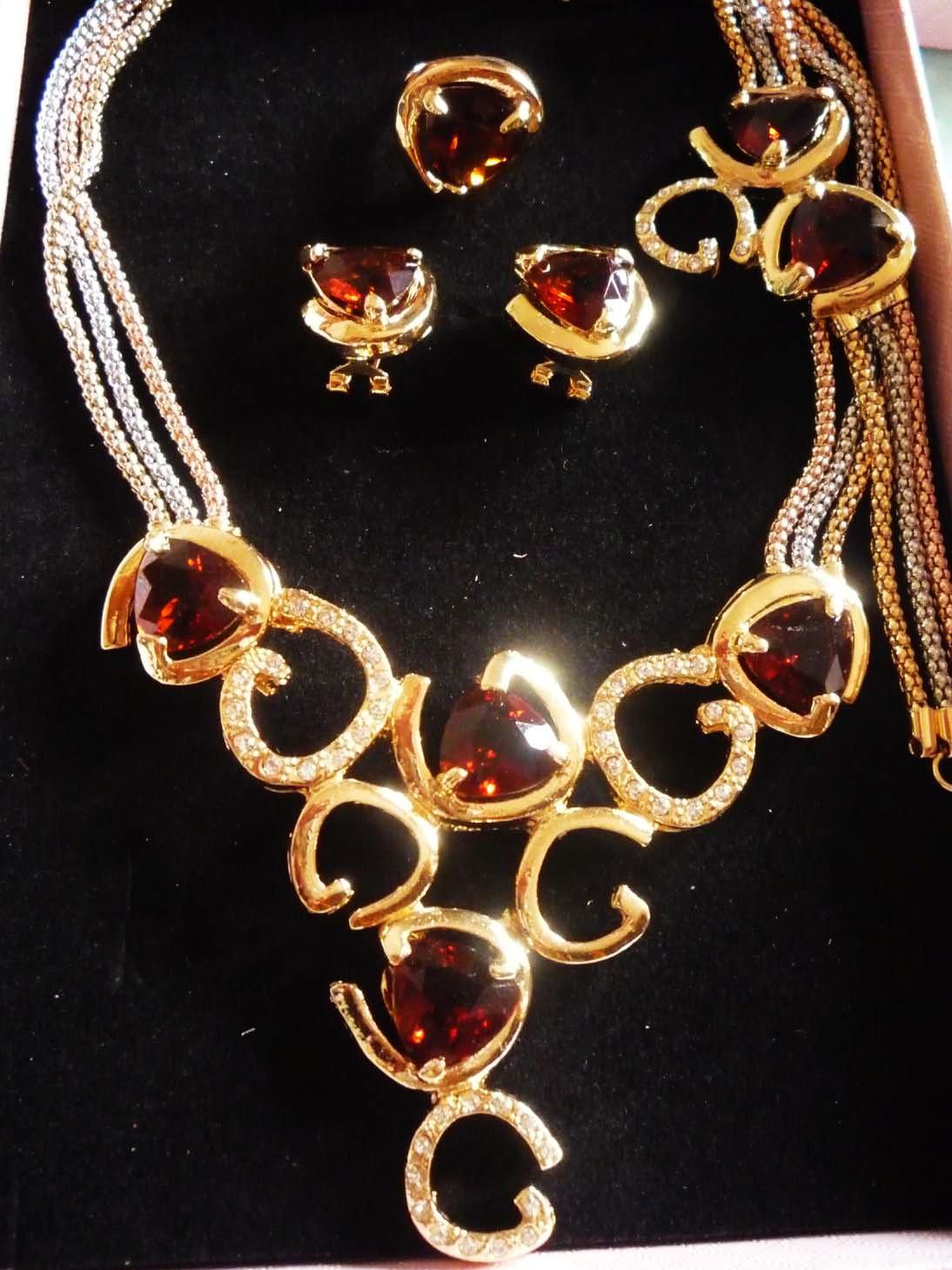 2020 Fashion Jewelry Sets Geometric Patterns Luxury Alloy Jewelry Set