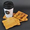 Bamboo Printed Gift Coaster Coffee Cup Pad Ethnic Decorative Coasters Set Wholesale with Packing Box 10 set/pack (1 set= 6 pcs) Free