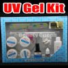 Nail Art Acrylic UV Gel Pen Lim File Top Coat Tool Tips Kit Set - Gratis frakt