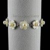bracciale fiore colore bianco conchiglia d'acqua dolce perla nuova donna braccialetto all'ingrosso A1365