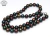 New Fine Pearl Jewelry Charme 8-9mm nero collana di perle d'acqua dolce
