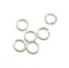 100pcs / parti 925 Sterling Silver Open Jump Ring Split Ringar Tillbehör för DIY Craft Smycken W5008