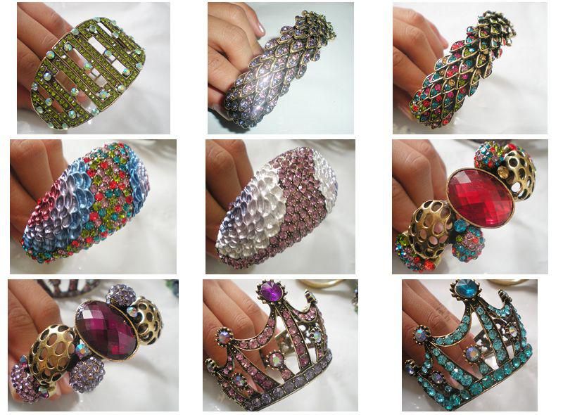 Womens strass Bracelet BRACELET chaîne Bracelet Bijoux Bijoux 20pcs / lot # 1001