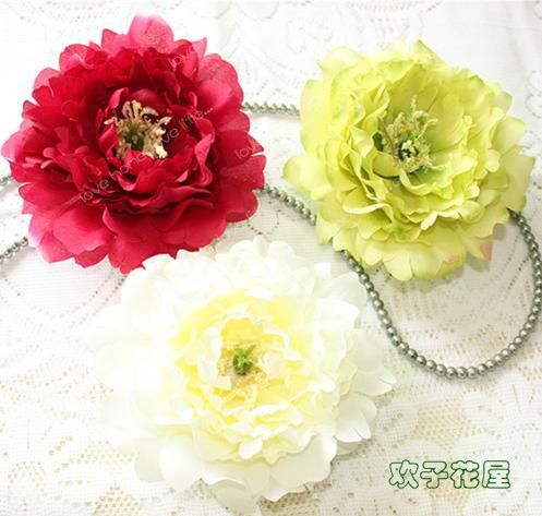 100 sztuk 14 cm jedwabiu sztuczna symulacja kwiaty piwonia róży kwiat diy biżuteria 4 kolory Mieszane zamówienie