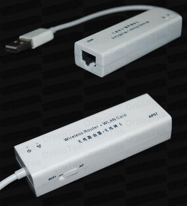 Smallest Mini USB Wireless Wifi Router + Wireless Network Card For