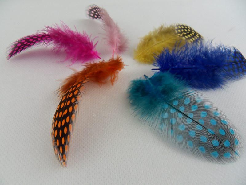 Spotted Feather Extension Featers Extensions 100 Feathers 100 Pärlor STF0014743782