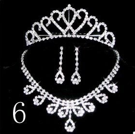 Wedding accessories New Three-piece bridal jewelry Dress accessories Bridal jewelry Necklace 02