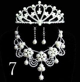 Wedding accessories New Three-piece bridal jewelry Dress accessories Bridal jewelry Necklace 02