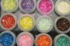 5 style Nail Art Round Glitter Sheet Lace Glitter Powder Crashed Shell Powder Mylar Sheet Decoration