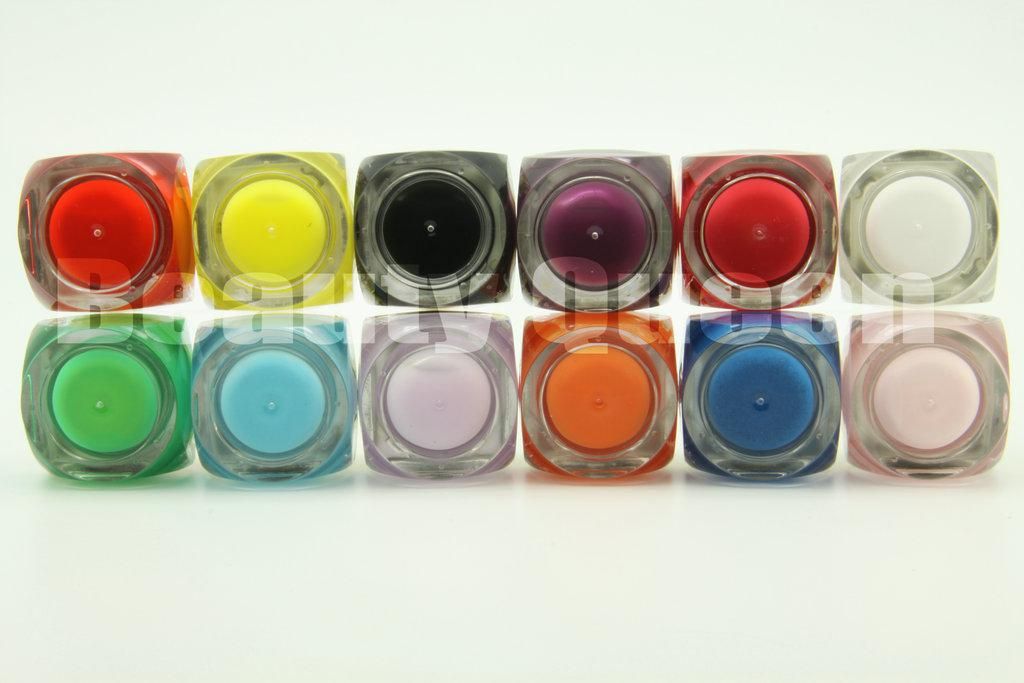 / lotto i 8 ml Mix Pure Colors Kit di gel UV Builder impostato Nail Art Salon * SPEDIZIONE GRATUITA *