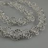 Man's 925 sterling silver necklace bracelet women's jewelry set free shipping wholesale A1497