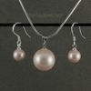 beautiful pink mother-of-pearl earring pendant wholesale woman's fashion jewelry free shipping A1471