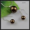 beautiful brown color mother-of-pearl earring pendant wholesale woman's jewelry free shipping A1473