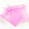 Wholesale 1000pcs / lot Organza Jewelry Wedding Party Gift Favor Bags Holders 7*9cm Shower Pouch Wedding Supplies Solid color
