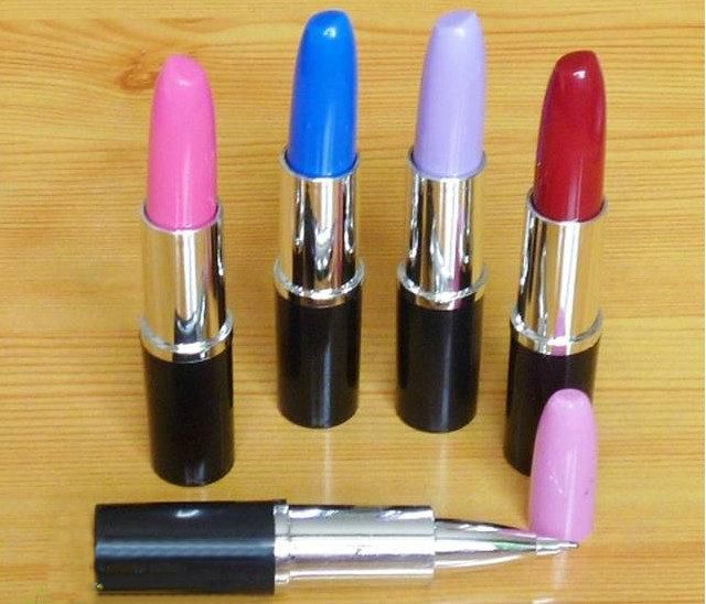 Cute Novelty Makeup Lipstick Pen Ballpen Ballpoint Novelty Gift,OSP009